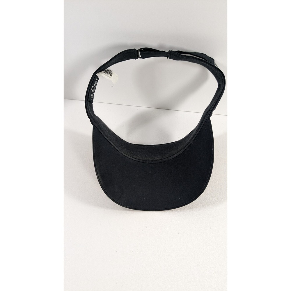 Under Armour Womens Athletic Visor Black Reflective Logo Adjustable OSFA Hat - Picture 4 of 7